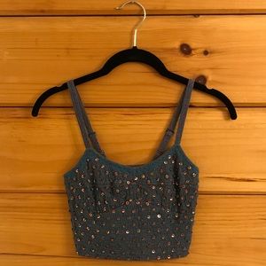 Free people embellished crop top